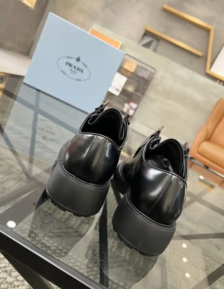 hype Prada Leather Shoes