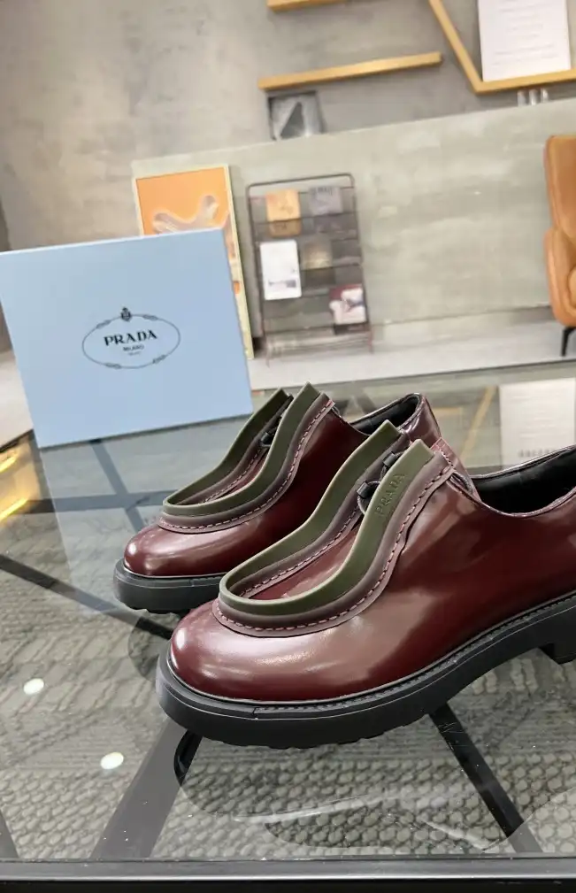 hype Prada Leather Shoes