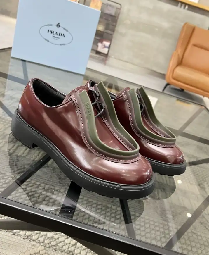 hype Prada Leather Shoes