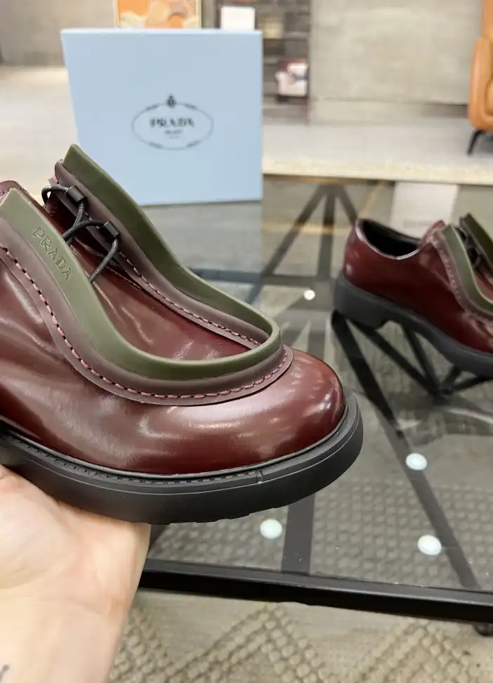 hype Prada Leather Shoes