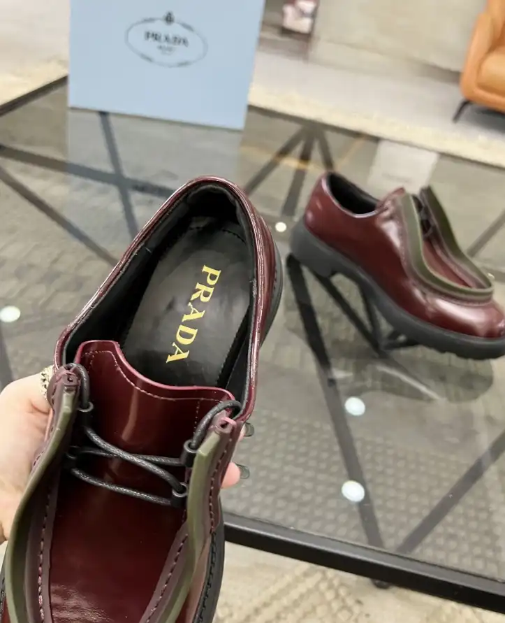 hype Prada Leather Shoes