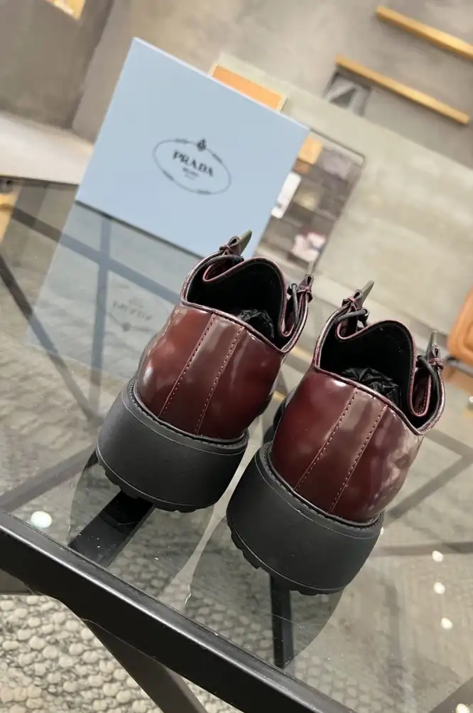 hype Prada Leather Shoes