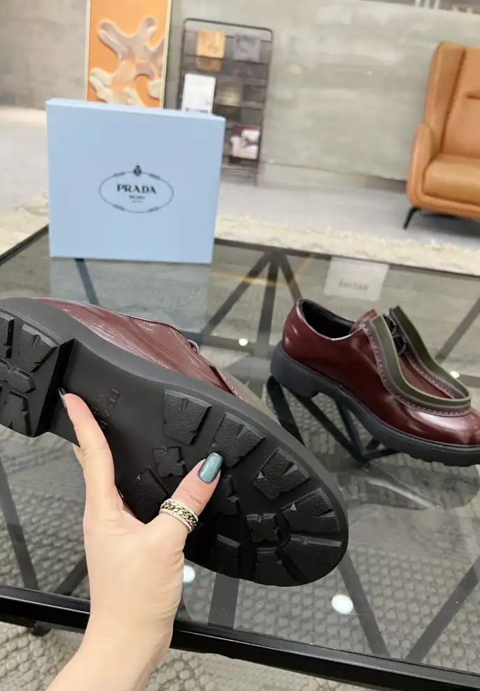 hype Prada Leather Shoes