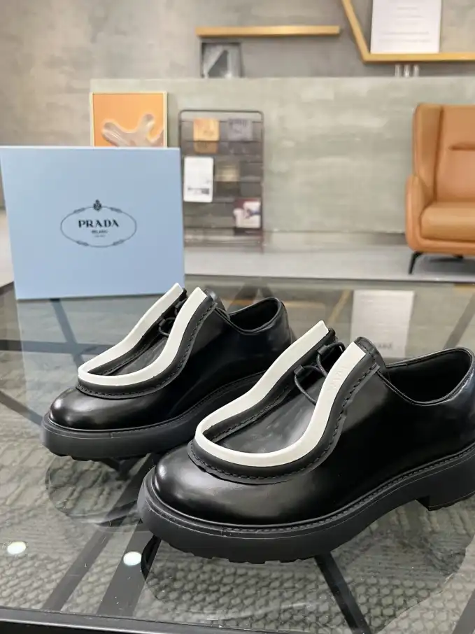 hype Prada Leather Shoes