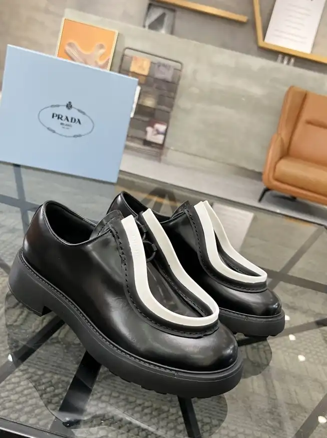 hype Prada Leather Shoes