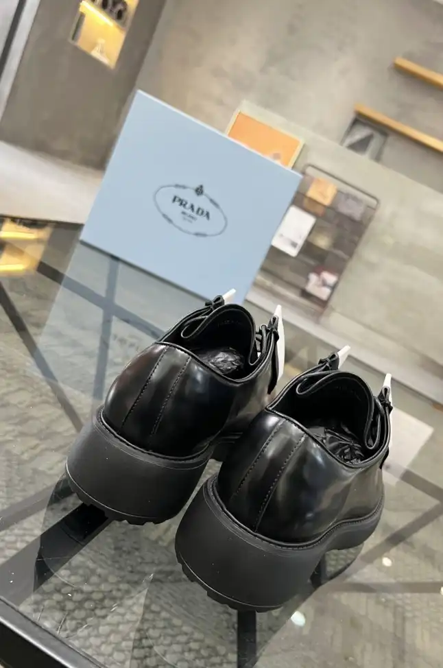 hype Prada Leather Shoes