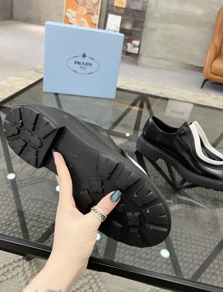 hype Prada Leather Shoes