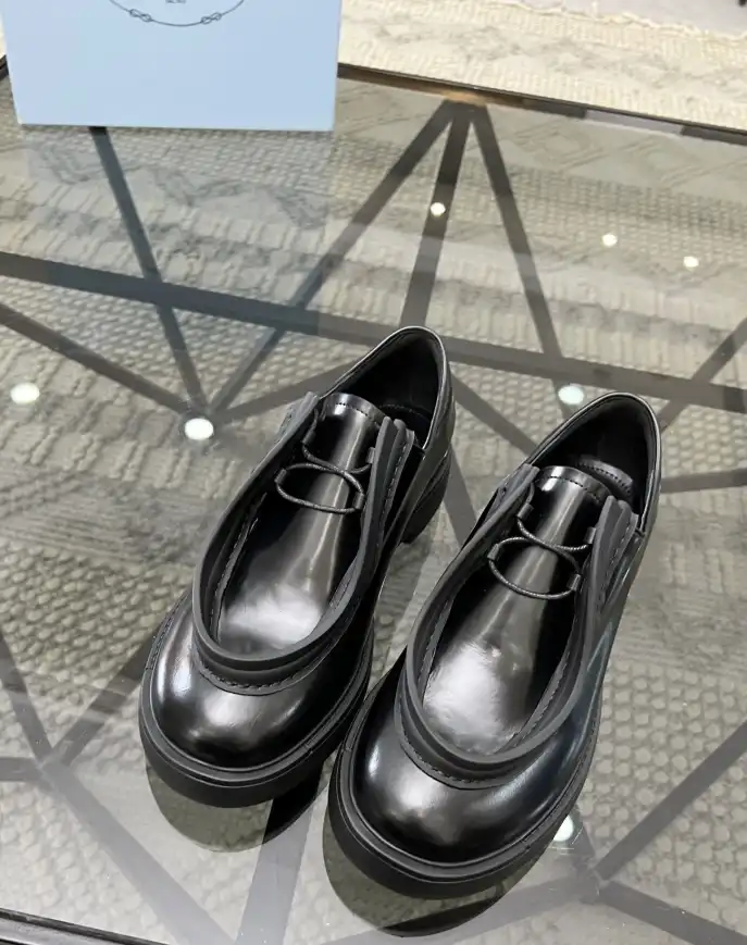 hype Prada Leather Shoes