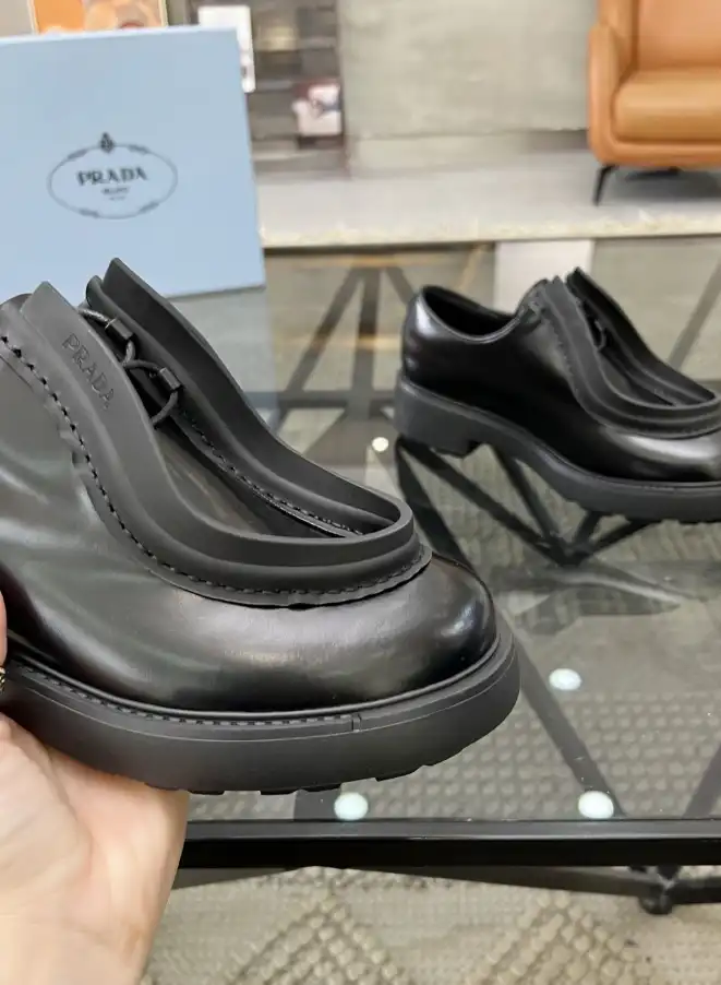 hype Prada Leather Shoes