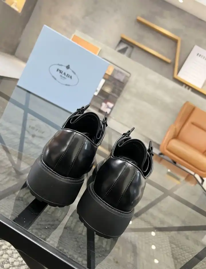 hype Prada Leather Shoes