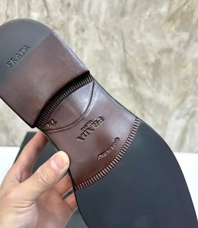 hype Prada Leather Shoes