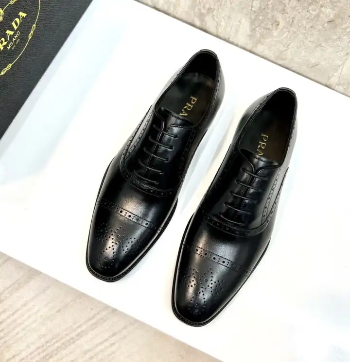 hype Prada Leather Shoes