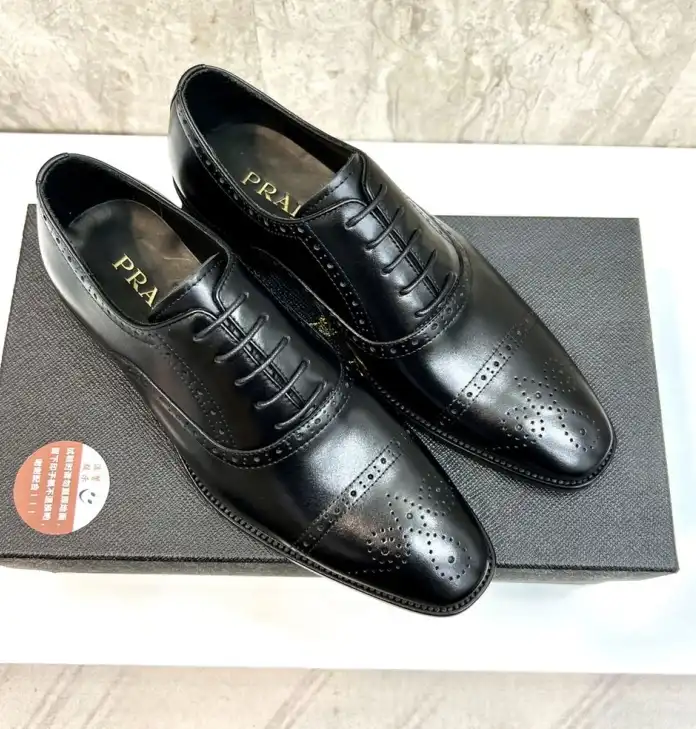 hype Prada Leather Shoes