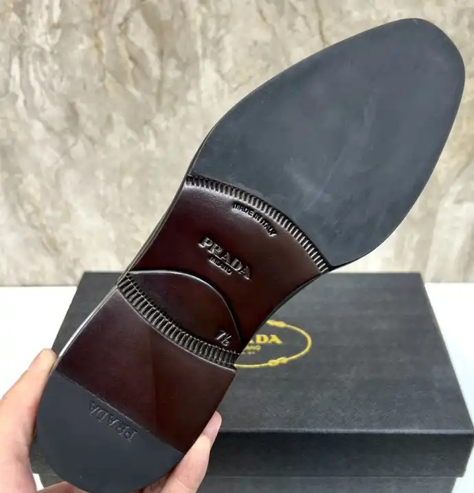 hype Prada Leather Shoes