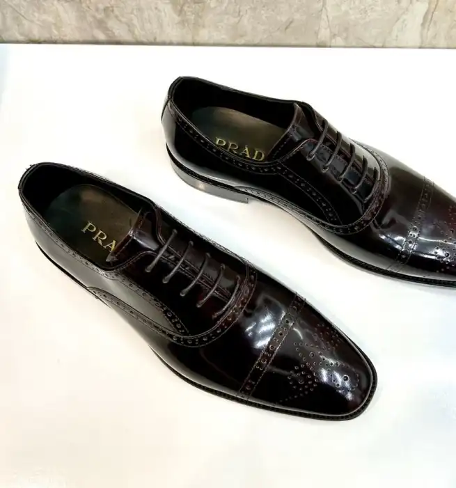 hype Prada Leather Shoes