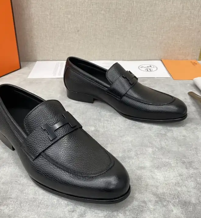 hype Hermes Leather Shoes