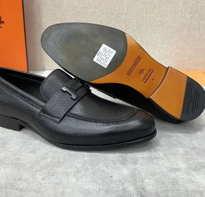 hype Hermes Leather Shoes