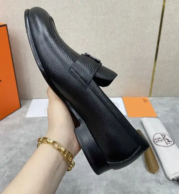 hype Hermes Leather Shoes