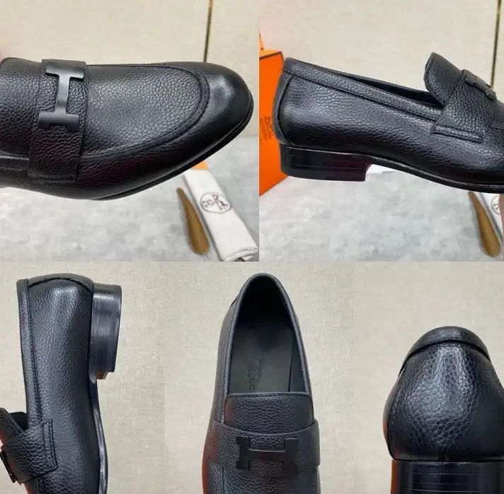 hype Hermes Leather Shoes