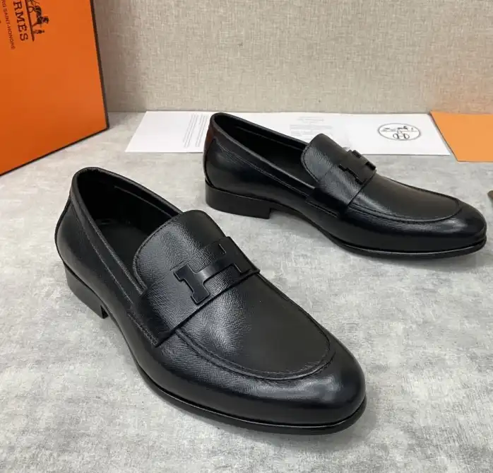 hype Hermes Leather Shoes