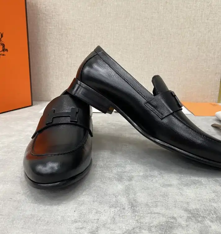 hype Hermes Leather Shoes