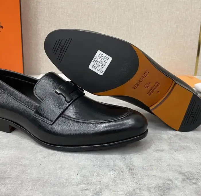 hype Hermes Leather Shoes