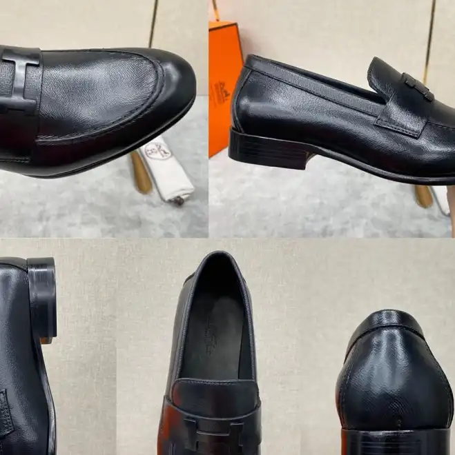 hype Hermes Leather Shoes