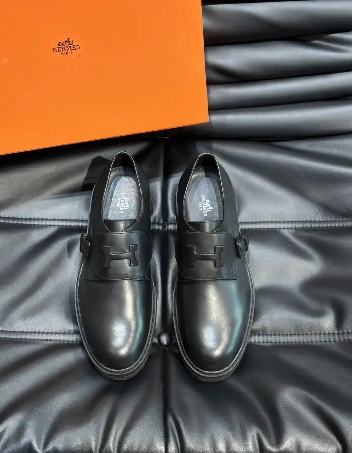 hype Hermes Leather Shoes