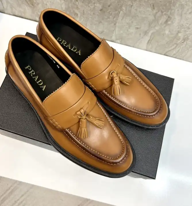 hype Prada Leather Shoes