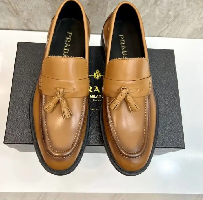 hype Prada Leather Shoes