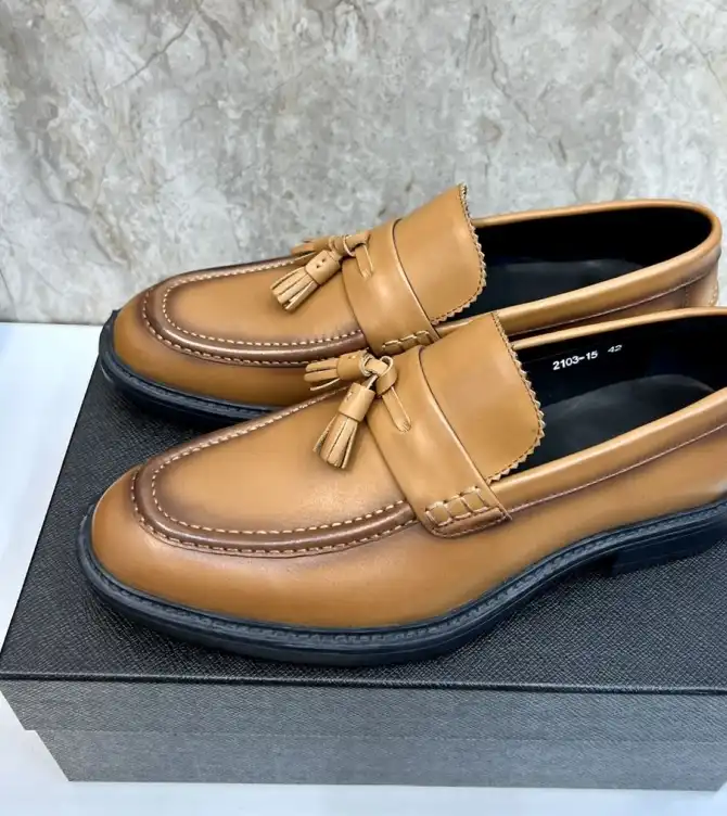 hype Prada Leather Shoes