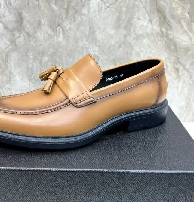 hype Prada Leather Shoes