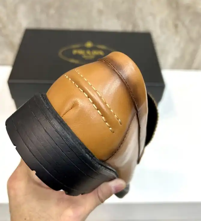 hype Prada Leather Shoes