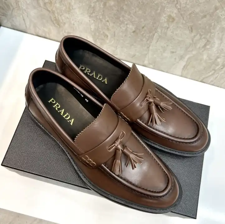 hype Prada Leather Shoes