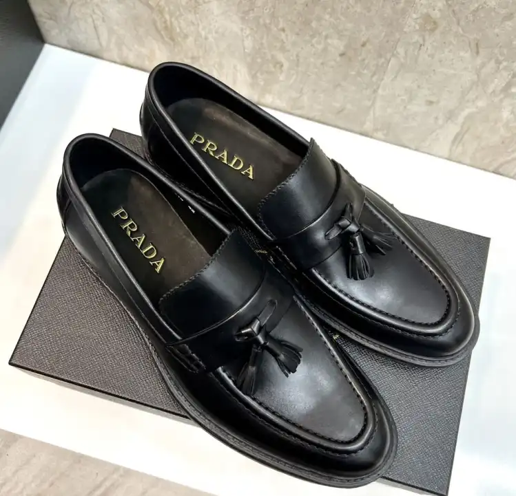 hype Prada Leather Shoes