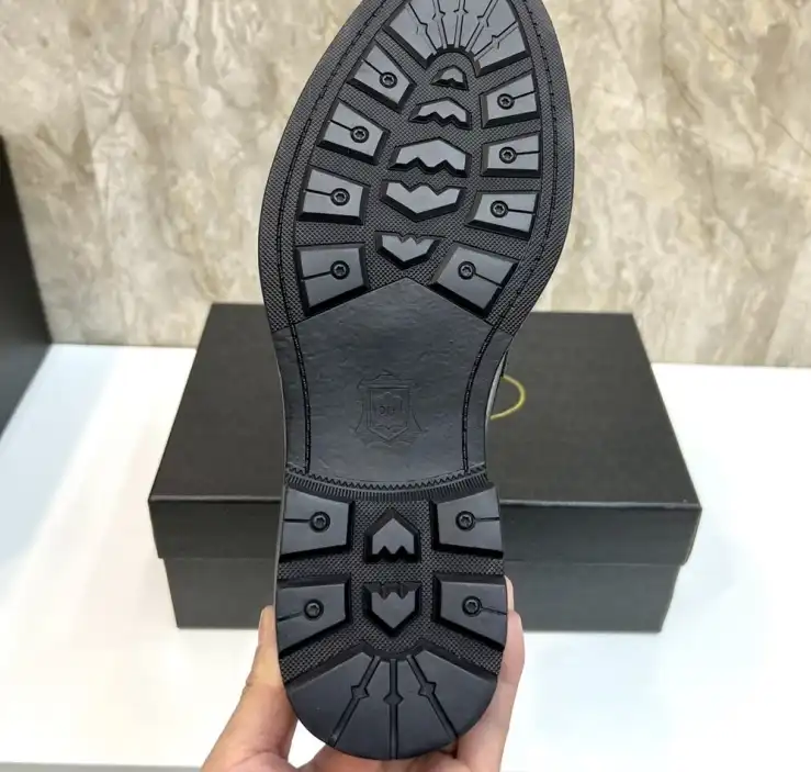 hype Prada Leather Shoes