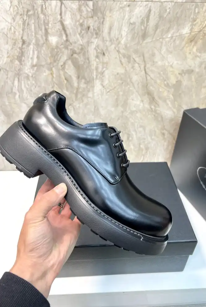 hype Prada Leather Shoes