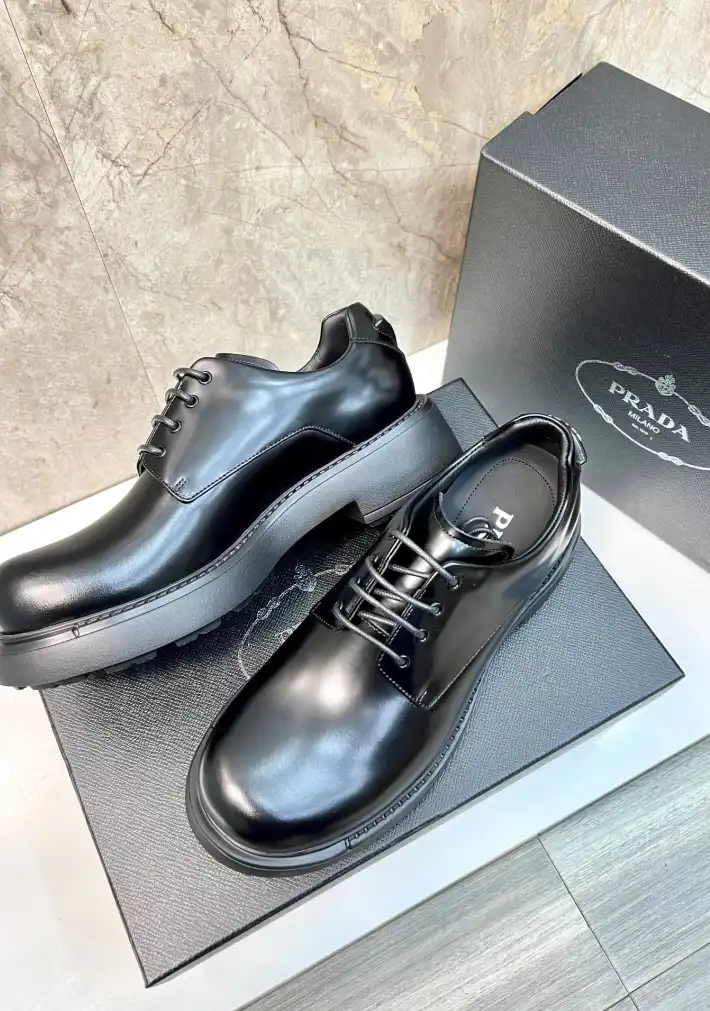 hype Prada Leather Shoes