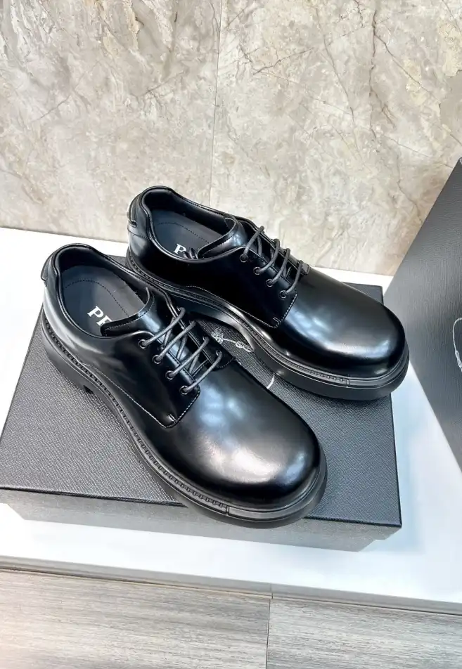 hype Prada Leather Shoes