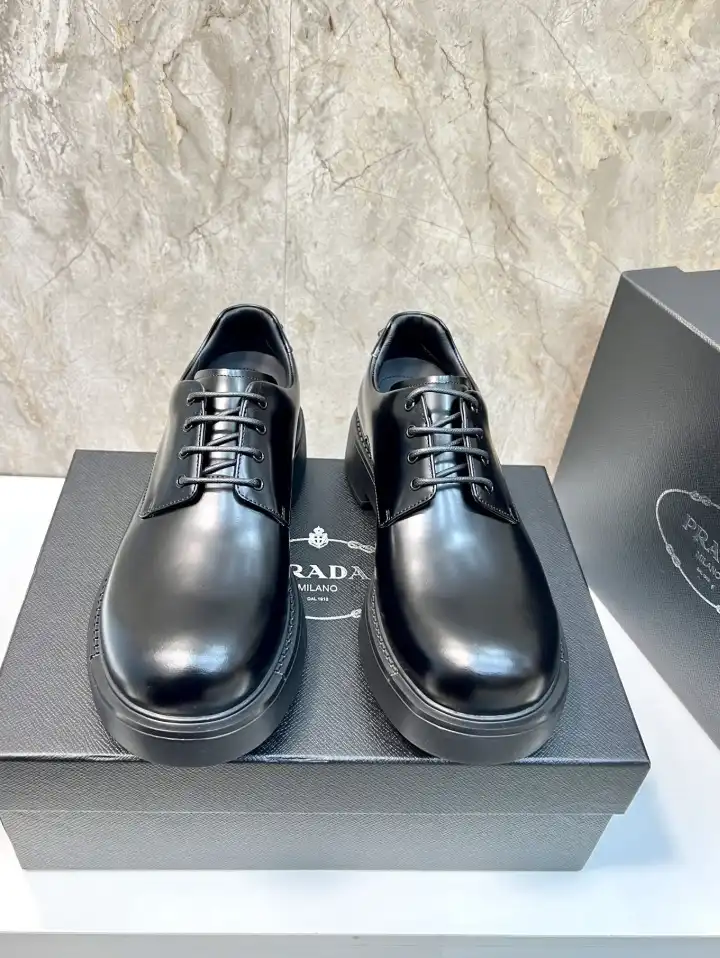 hype Prada Leather Shoes