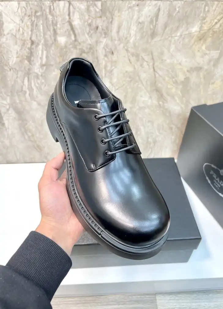 hype Prada Leather Shoes