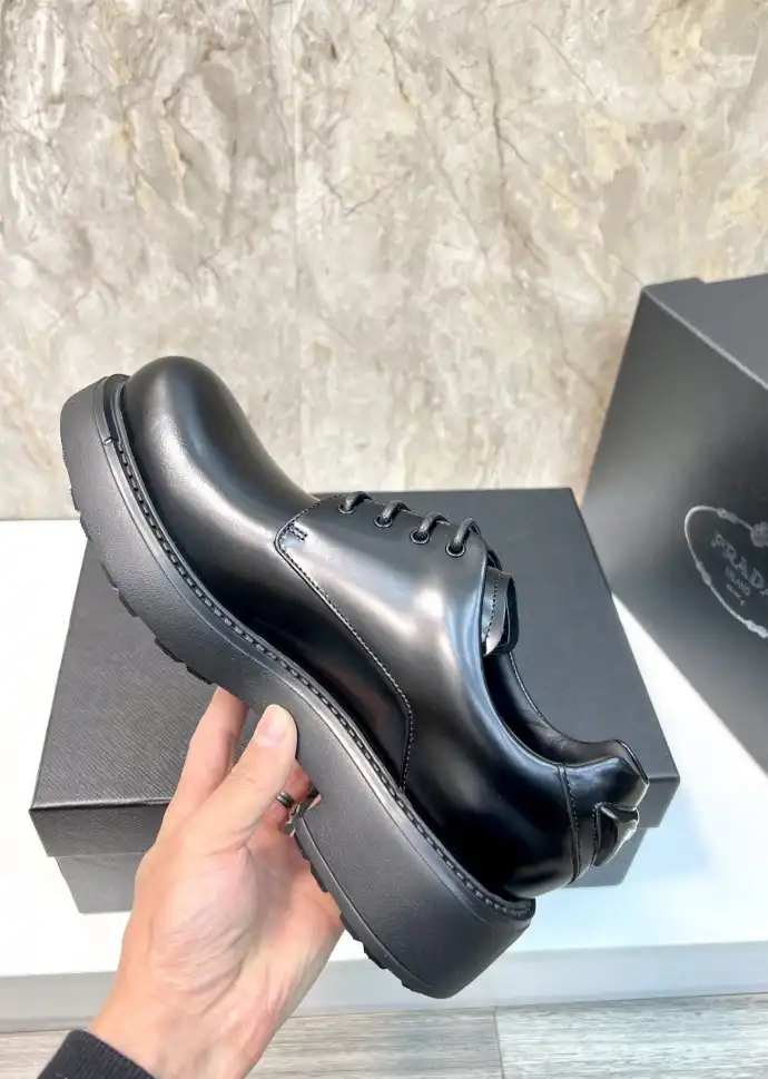 hype Prada Leather Shoes