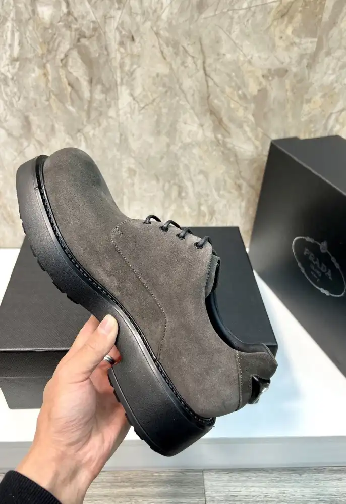 hype Prada Leather Shoes