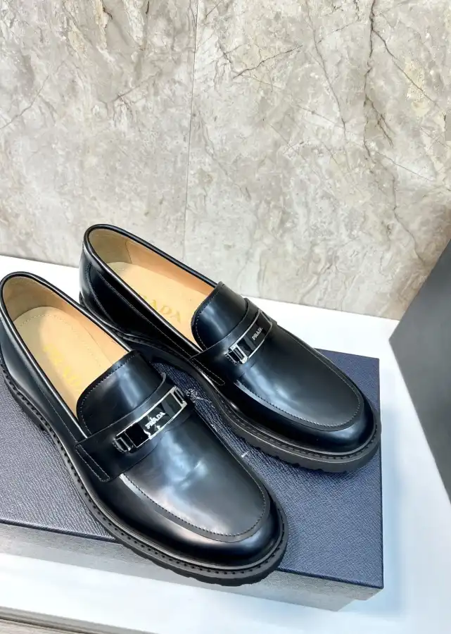 hype Prada Leather Shoes