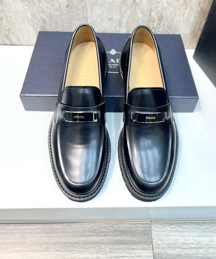 hype Prada Leather Shoes