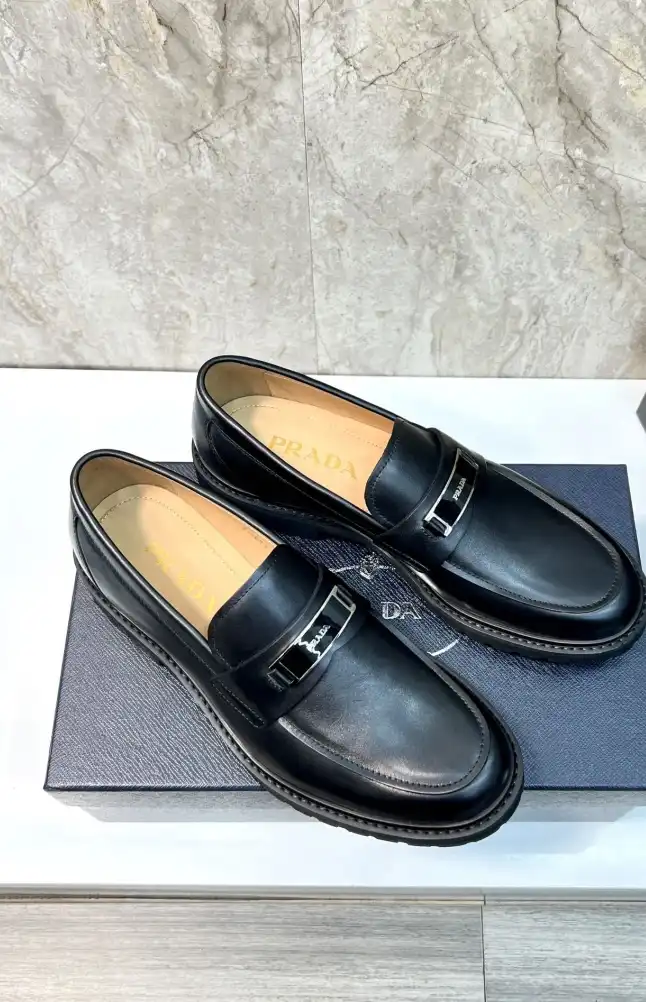 hype Prada Leather Shoes