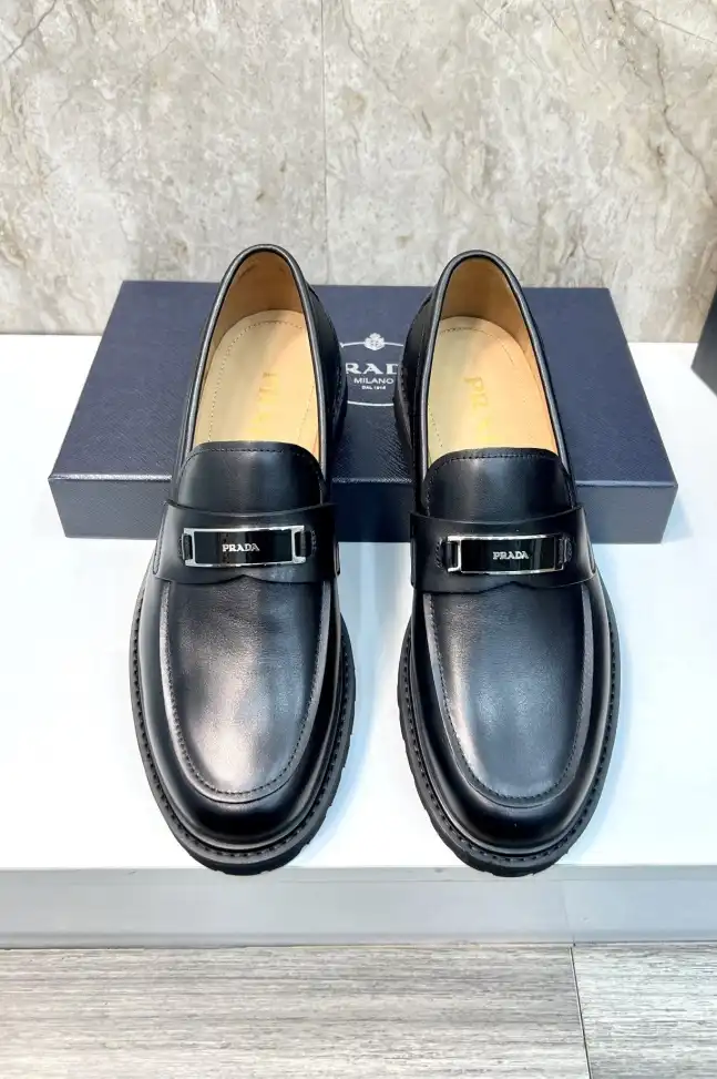 hype Prada Leather Shoes