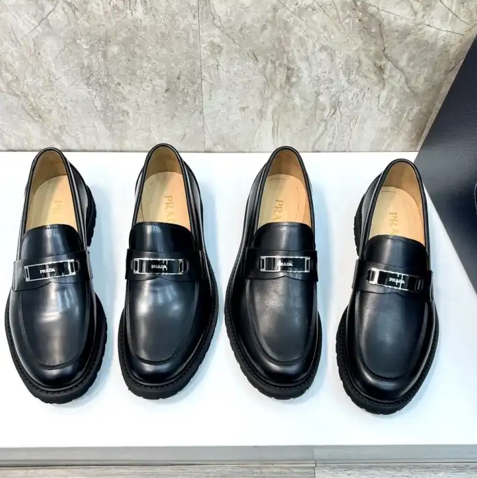 hype Prada Leather Shoes