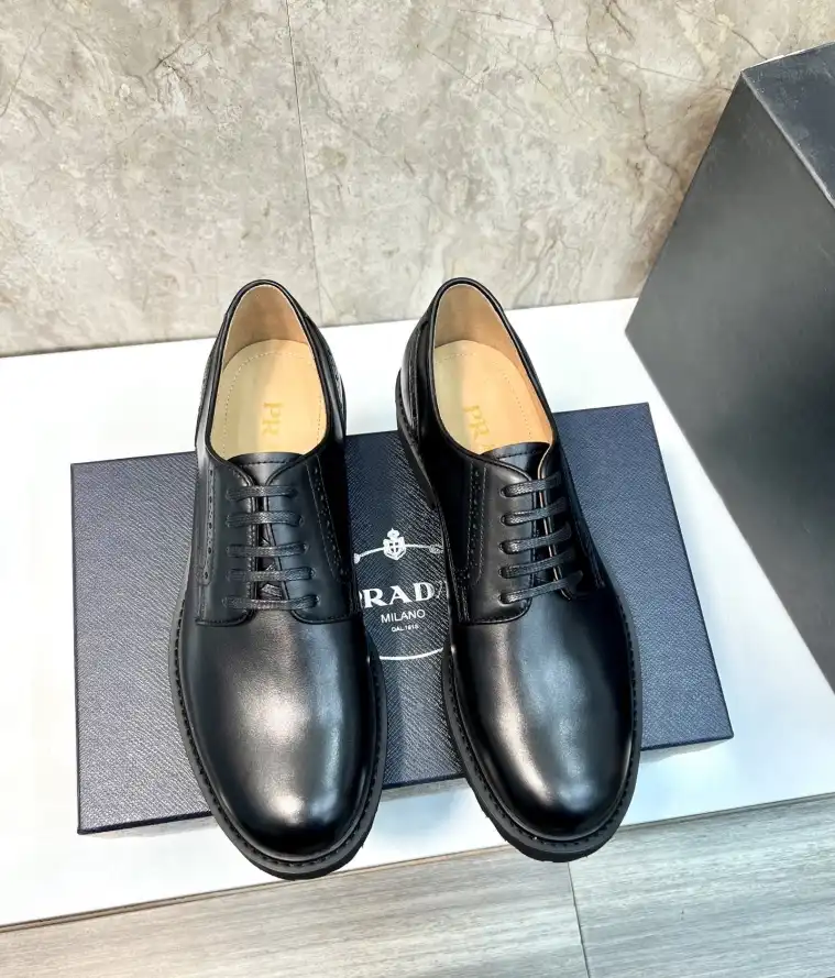 hype Prada Leather Shoes