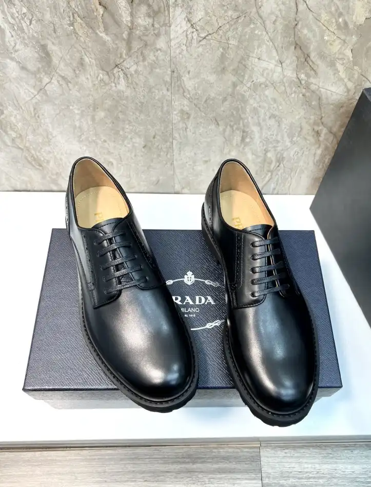 hype Prada Leather Shoes